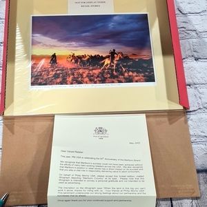 Marlboro Philip Morris Print THANKS FOR RIDING WITH US Cowboy Promo Sign+Letter